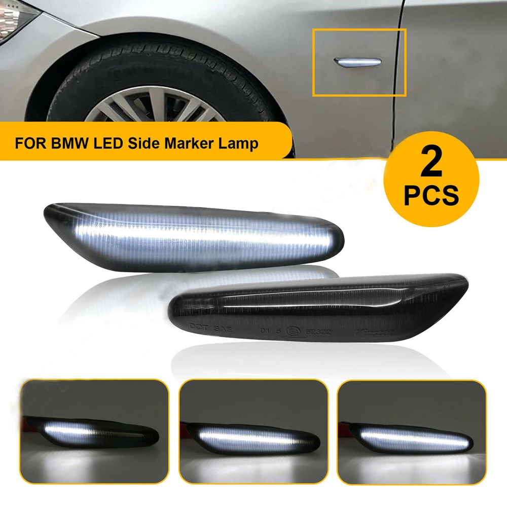 2PCS White LED Dynamic Side Marker Turn Signal Light Sequential Blinker For BMW E60 E61 E82 E88 E90 E91 E92 E93
2PCS White LED Dynamic Side Marker Turn Signal Light Sequential Blinker For BMW E60 E61 E82 E88 E90 E91 E92 E93