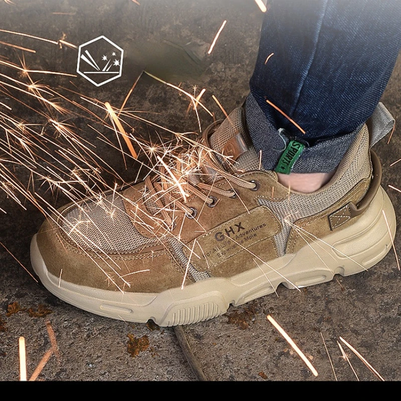 Men Safety Shoes 2022 Quality Breathable Lightweight Summer Anti Puncture Work Boots Fashion Protective Steel Toe Sneakers Man
Men Safety Shoes 2022 Quality Breathable Lightweight Summer Anti Puncture Work Boots Fashion Protective Steel Toe Sneakers Man