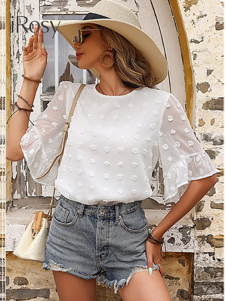 Summer Blouses Woman 2023 Elegant Chic White Short Sleeve Shirt Chiffon Blouse Korean Fashion Lady Tops Clothing Female T-shirt
Summer Blouses Woman 2023 Elegant Chic White Short Sleeve Shirt Chiffon Blouse Korean Fashion Lady Tops Clothing Female T-shirt