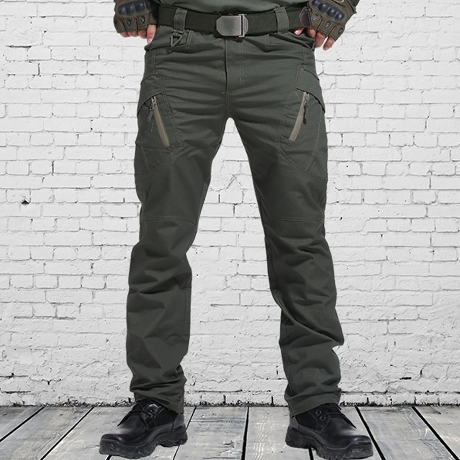 Cargo Pants Jogging Pants Multi-Pocket Skin Friendly Cotton Blend Water Resistant Long Pants for Outdoor Men's Sports Sweatpants
Cargo Pants Jogging Pants Multi-Pocket Skin Friendly Cotton Blend Water Resistant Long Pants for Outdoor Men's Sports Sweatpants