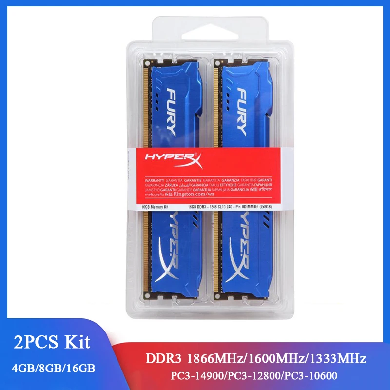 Память DDR3 8 Гб 16 2x4 (2x8 ГБ) комплект ОЗУ 1866 МГц 1600 1333 для настольного компьютера 240
