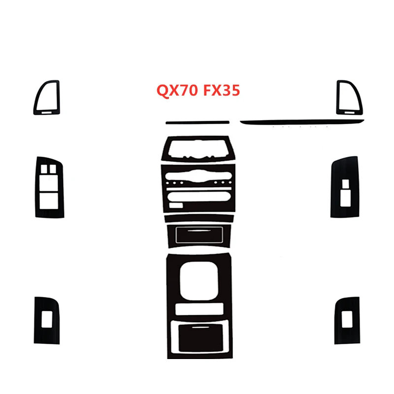 Carbon Fiber for Infiniti QX70 FX35 Car Interior Sticker Central Control Gear Door Air Steering Wheel Panel Car Film Cover Strip
Carbon Fiber for Infiniti QX70 FX35 Car Interior Sticker Central Control Gear Door Air Steering Wheel Panel Car Film Cover Strip