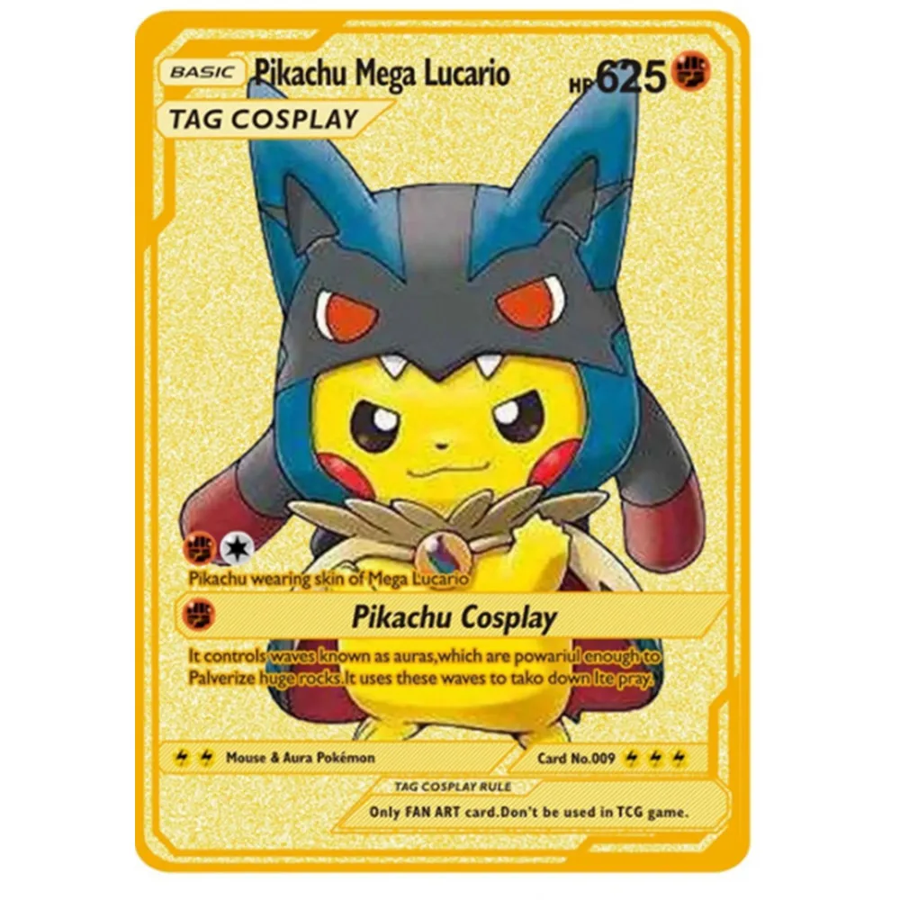 Pokemon Gold Metal Card in English Metal Pokemon Letters Charizard Vmax Pikachu GX EX Pack Game Collection Gift Kids
Pokemon Gold Metal Card in English Metal Pokemon Letters Charizard Vmax Pikachu GX EX Pack Game Collection Gift Kids