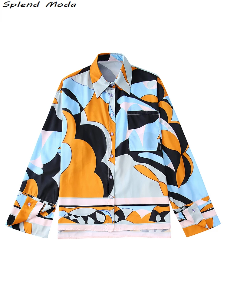 2022 ZA Women Summer Fashion Street Style Vintage Printed Loose Blouses Casual Single Breasted Long Sleeve Shirts Chic Tops
2022 ZA Women Summer Fashion Street Style Vintage Printed Loose Blouses Casual Single Breasted Long Sleeve Shirts Chic Tops