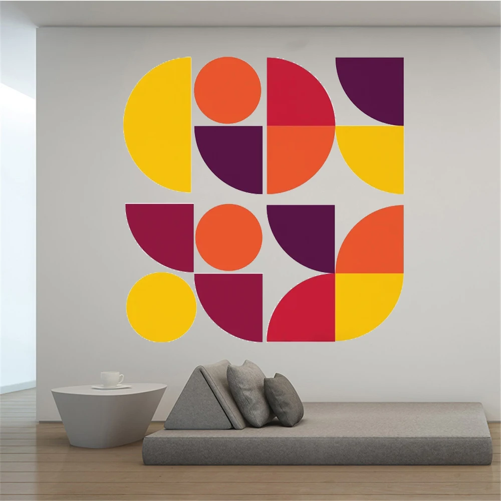 Vintage Abstract Shapes Wall Decals Vinyl Multicolor Geometric Picture Stickers For Bedroom Livingroom Decor Murals HJ1576
Vintage Abstract Shapes Wall Decals Vinyl Multicolor Geometric Picture Stickers For Bedroom Livingroom Decor Murals HJ1576