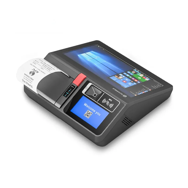 

SGT-116W 11.6 Inch Touch Screen Cash Register All in One With 80mm Thermal Receipt Printer Smart POS Terminal For Windows