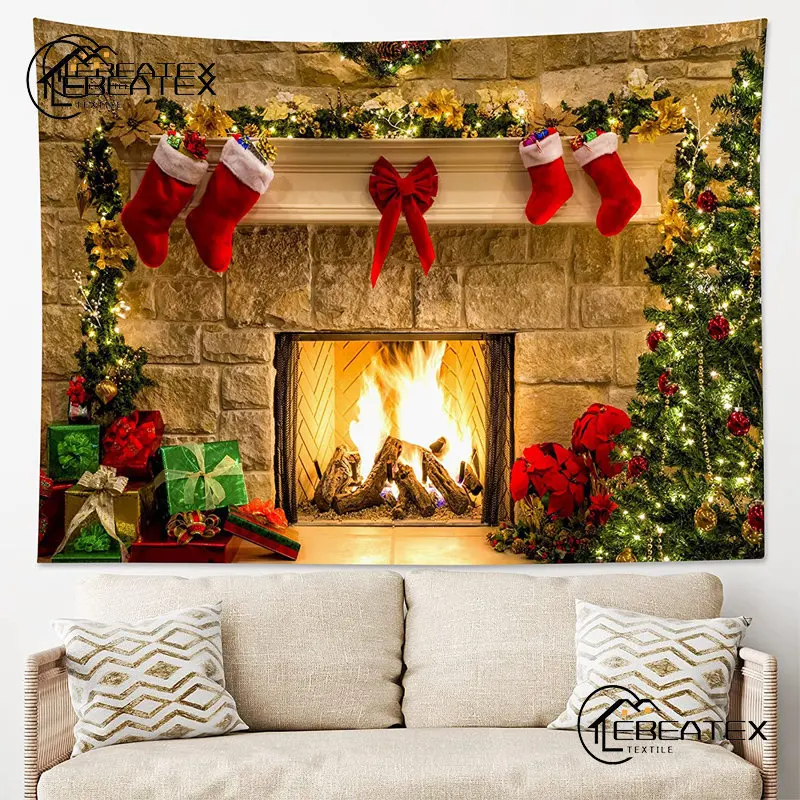 Christmas Tapestry Wall Hanging Christmas Tree Fireplace Festive Decor Party Home Farmhouse Decoration Merry Christmas Gift
Christmas Tapestry Wall Hanging Christmas Tree Fireplace Festive Decor Party Home Farmhouse Decoration Merry Christmas Gift