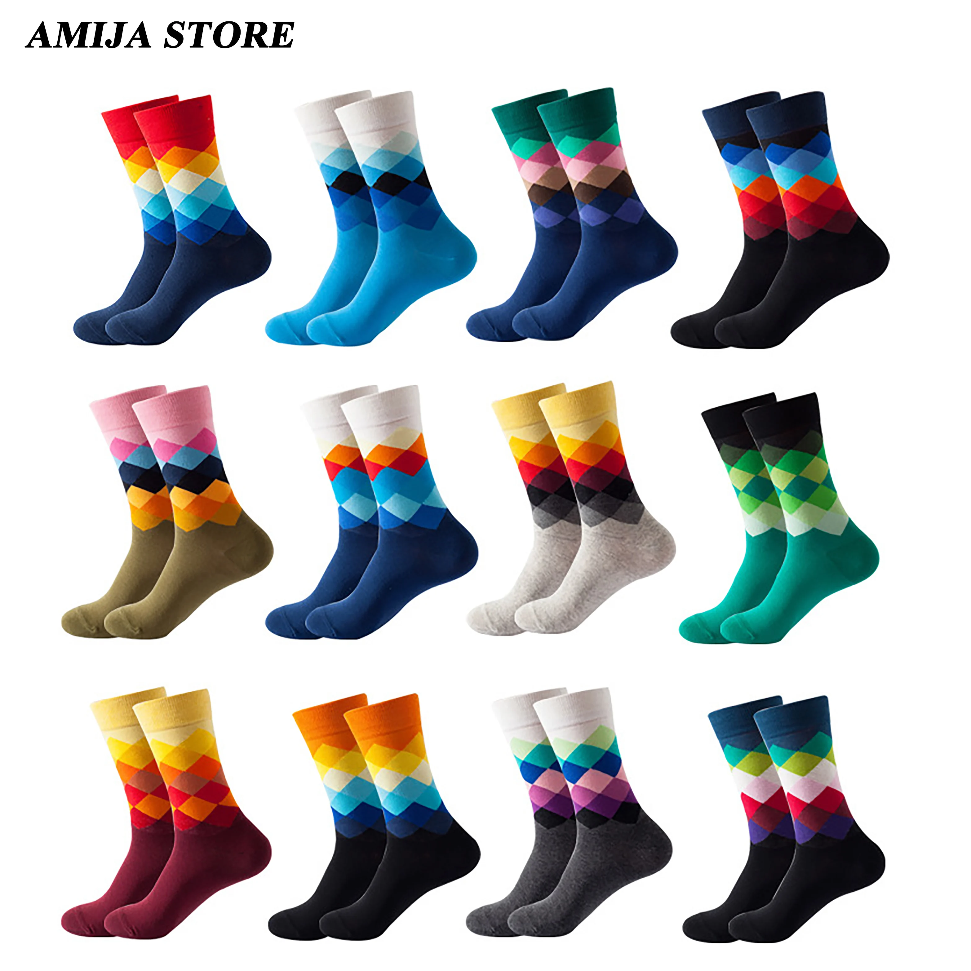 Fashion Men's Funny Cotton Socks Women's Plaid Personality Anime Geometrical Heart Casual Sock Cartoon High Quality Sewing Patte
Fashion Men's Funny Cotton Socks Women's Plaid Personality Anime Geometrical Heart Casual Sock Cartoon High Quality Sewing Patte