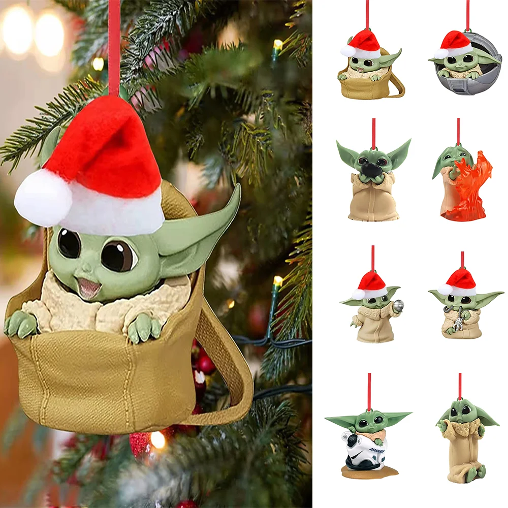 Disney Yoda Pendant Xmas Tree Flat Hanging Ornament Christmas Decoration Cute Doll Home Decorations New Year Gift Navidad 2023
Disney Yoda Pendant Xmas Tree Flat Hanging Ornament Christmas Decoration Cute Doll Home Decorations New Year Gift Navidad 2023