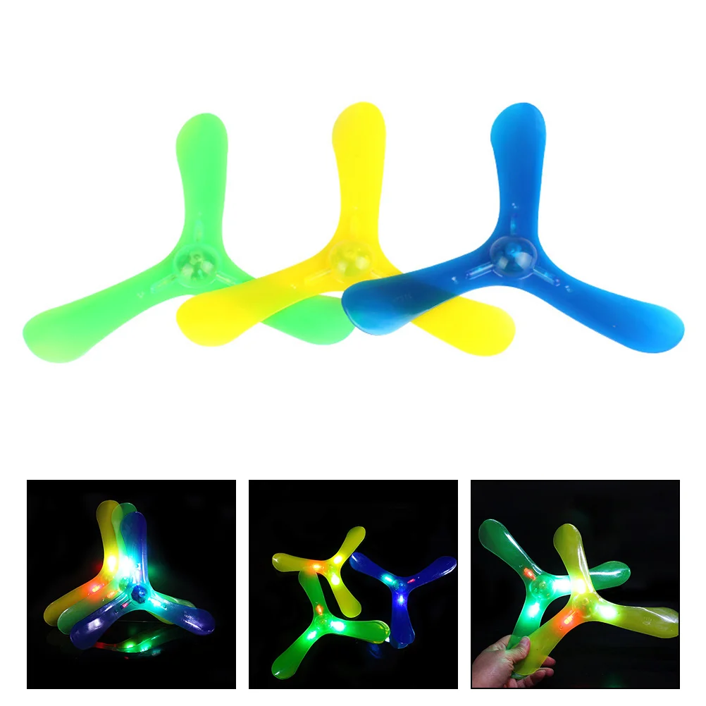 3Pcs Trefoil Boomerang Luminous Maneuver Dart Toys Outdoor Playthings (Random Color)
3Pcs Trefoil Boomerang Luminous Maneuver Dart Toys Outdoor Playthings (Random Color)