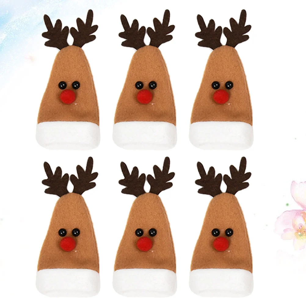 Kitchen for Christmas Bottle Plug Adorable Bottle Creative Bottle Plug Cover Deer Bottle Cover 6pcs
Kitchen for Christmas Bottle Plug Adorable Bottle Creative Bottle Plug Cover Deer Bottle Cover 6pcs