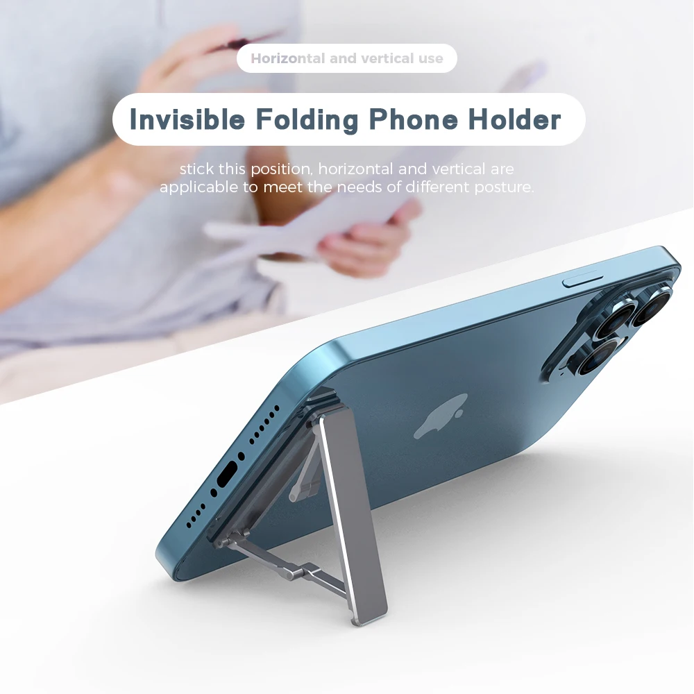 Mini Invisible Foldable Phone Holder Universal Aluminum Alloy Stand Back Sticker Bracket for iPhone 14 13 Pro Xiaomi 12 Samsung
Mini Invisible Foldable Phone Holder Universal Aluminum Alloy Stand Back Sticker Bracket for iPhone 14 13 Pro Xiaomi 12 Samsung