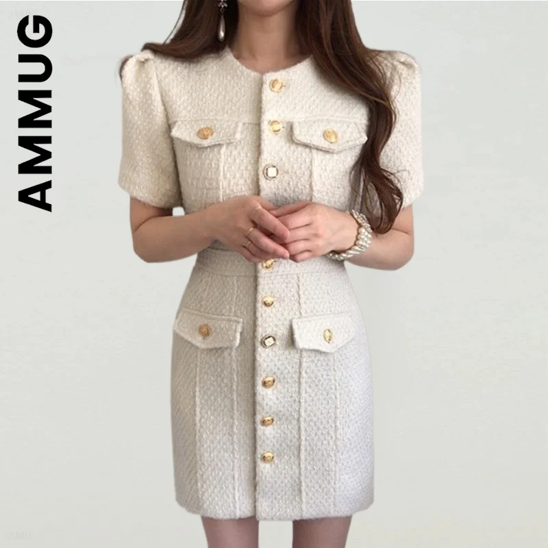 Мини-платье Ammug женское с коротким рукавом, модный пикантный винтажный однобортный мягкий сарафан из твида бежевого цвета, одежда
Мини-платье Ammug женское с коротким рукавом, модный пикантный винтажный однобортный мягкий сарафан из твида бежевого цвета, одежда