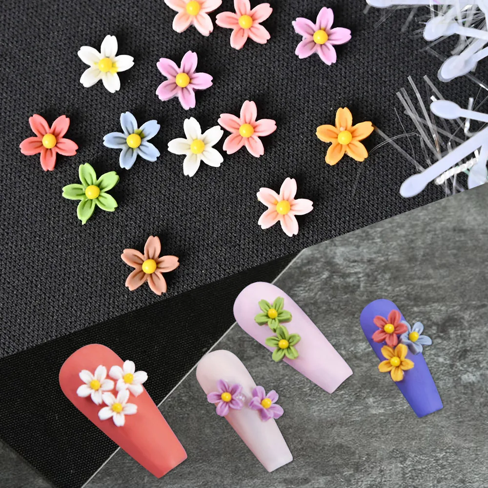 100PCS Set Sweet Floral Nail Art Decorations Mixed Color Nail Decal Jewelry Resin Flower Accessories For DIY Manicure Design
100PCS Set Sweet Floral Nail Art Decorations Mixed Color Nail Decal Jewelry Resin Flower Accessories For DIY Manicure Design