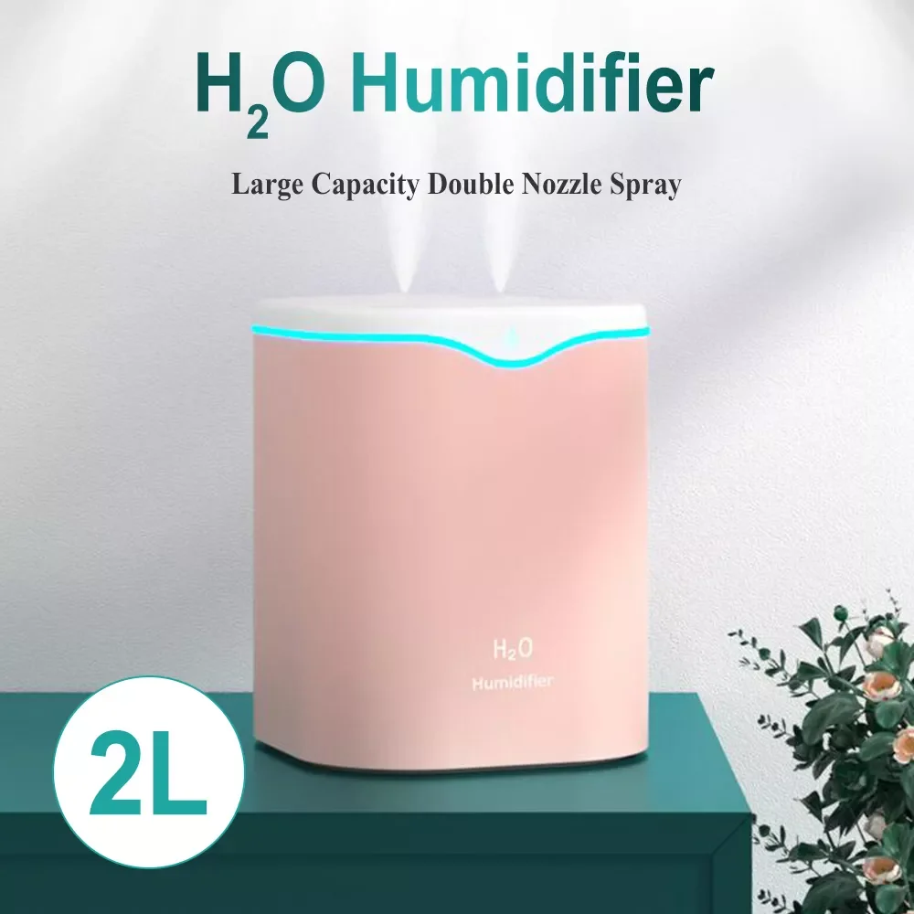 Dual-Nozzle Air Humidifier LED Atmosphere Night Light Home Bedroom Desk Humidifier Ultrasonic Cold Fog Aroma Diffuser
Dual-Nozzle Air Humidifier LED Atmosphere Night Light Home Bedroom Desk Humidifier Ultrasonic Cold Fog Aroma Diffuser