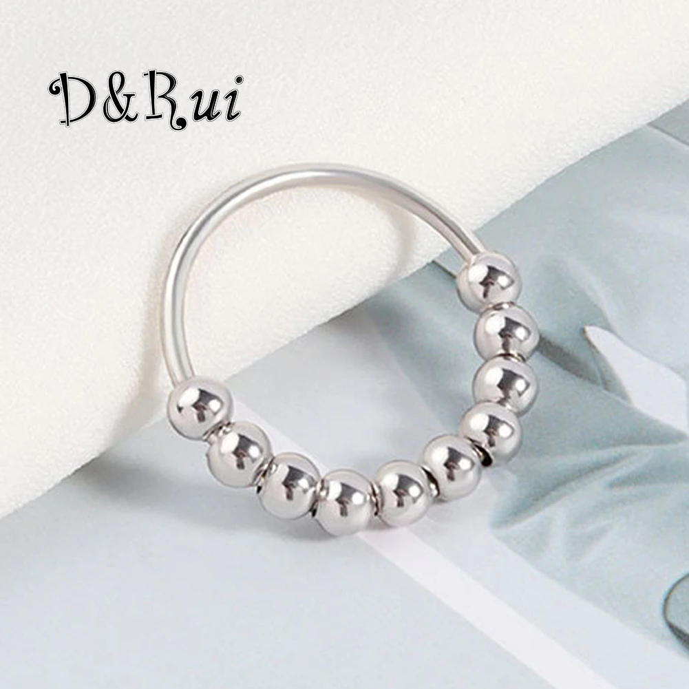 D&Rui Anxiety Decompression Ring Fashion Copper High Quality Rings Handmade Accessories Jewelry Rotating Bead Ring for Women
D&Rui Anxiety Decompression Ring Fashion Copper High Quality Rings Handmade Accessories Jewelry Rotating Bead Ring for Women