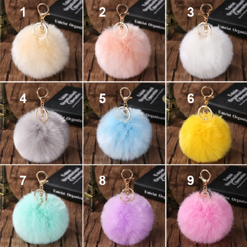 Fake Rabbit Fur Ball KeyChain Pompom Key Chain Pom Pom Key Rings Ballet Angel Girl Fourrure Pompon Women Bag Jewelry
Fake Rabbit Fur Ball KeyChain Pompom Key Chain Pom Pom Key Rings Ballet Angel Girl Fourrure Pompon Women Bag Jewelry