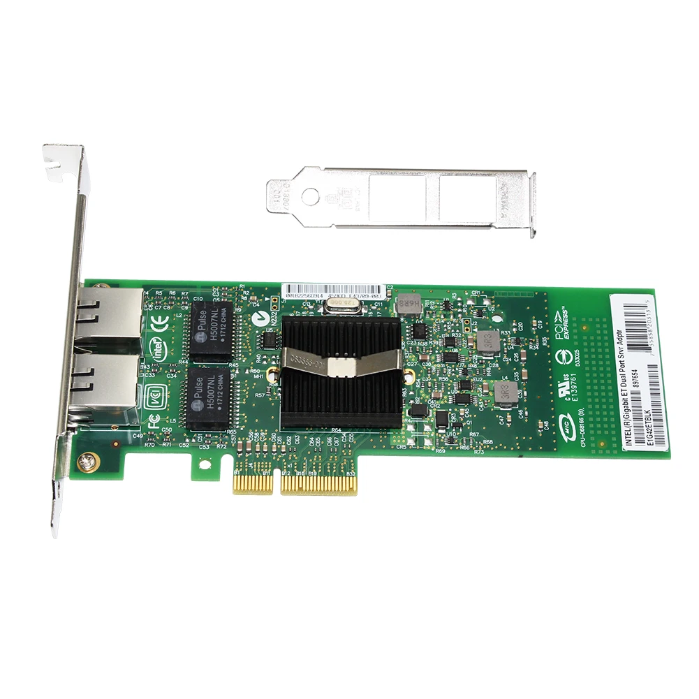 Network Card Desktop Server Adapter 82576 1000Mbps PCI-E 4X Gigabit Adapter PCI Express 2.0 Server Extender
Network Card Desktop Server Adapter 82576 1000Mbps PCI-E 4X Gigabit Adapter PCI Express 2.0 Server Extender