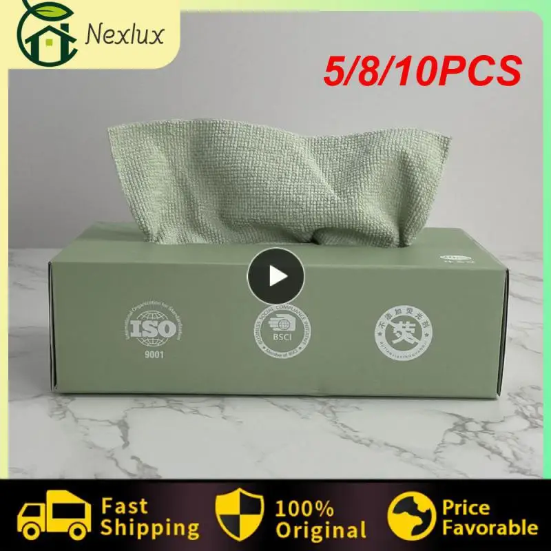 5/8/10PCS Water Absorbent Cloth For Tableware Lazy Rags Seamless Glass Cleaning Towel Removable Rag No Hair Loss Dish Towel
5/8/10PCS Water Absorbent Cloth For Tableware Lazy Rags Seamless Glass Cleaning Towel Removable Rag No Hair Loss Dish Towel