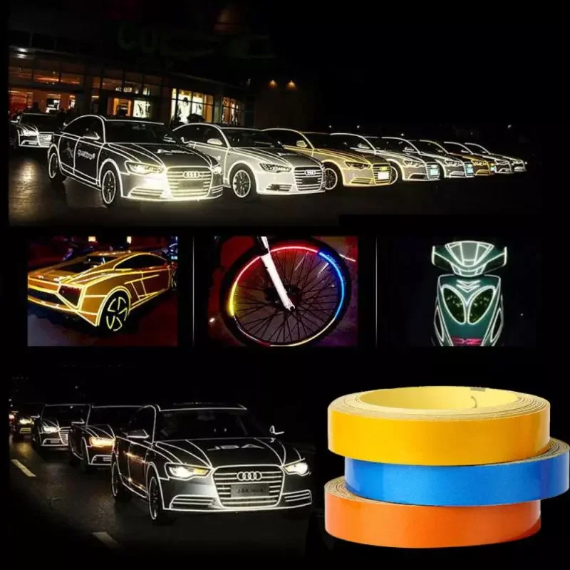1CMx5M Car Bicycle Reflective Stickers Fluorescent Reflective Strips Auto Safety Warning Adhesive Tape Car Styling Decoration
1CMx5M Car Bicycle Reflective Stickers Fluorescent Reflective Strips Auto Safety Warning Adhesive Tape Car Styling Decoration