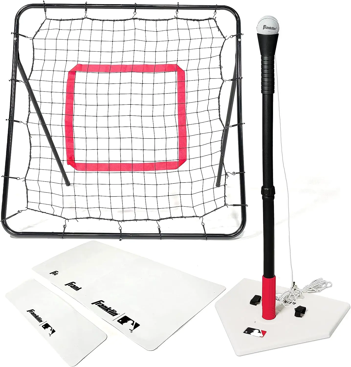 Starter Set - Youth Baseball and Tball Tee, Baseball and Bases with Rebounder Net - Full Beginner
Starter Set - Youth Baseball and Tball Tee, Baseball and Bases with Rebounder Net - Full Beginner