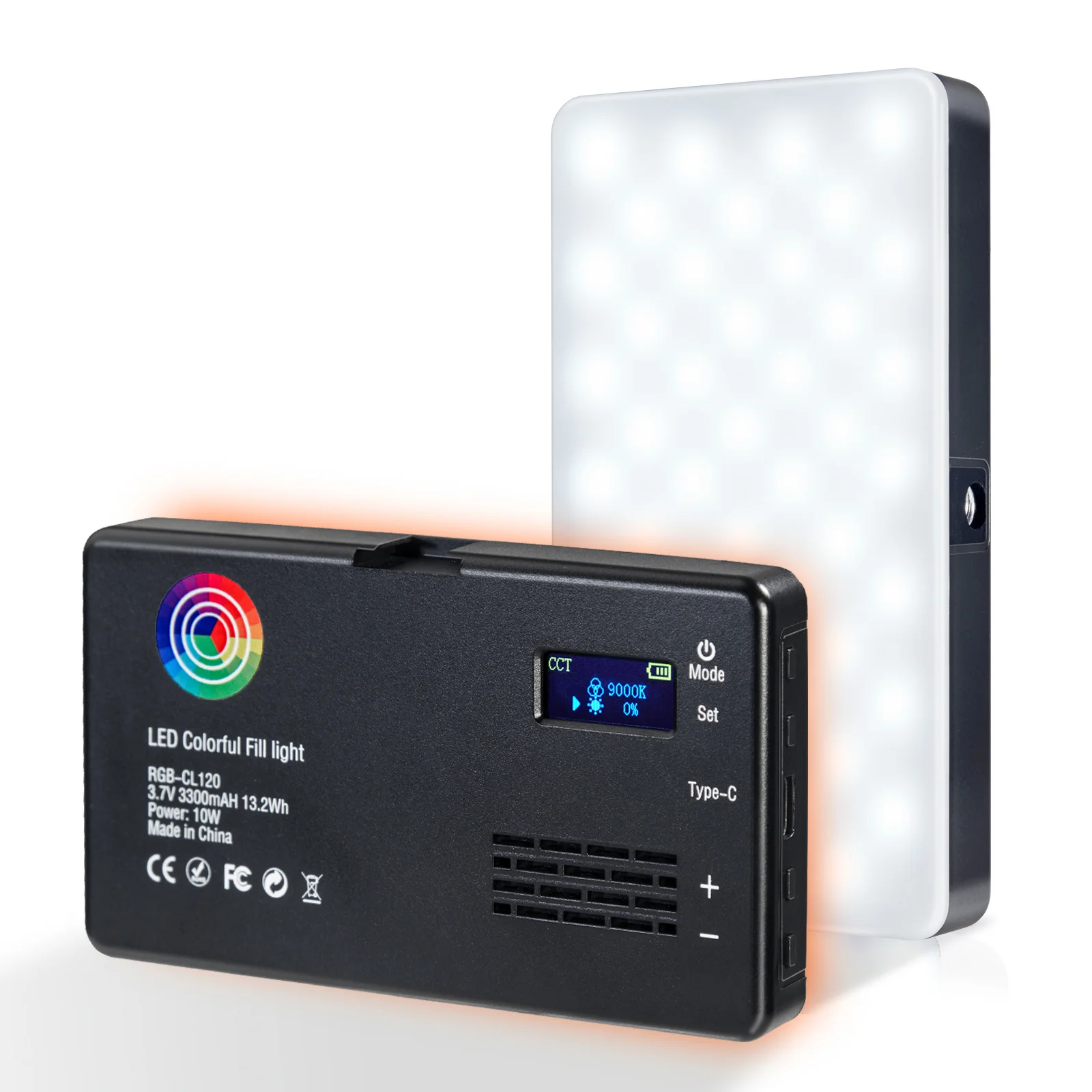 

Светодиодная панель для видеосъемки RGB светильник ПА для камеры с регулируемой яркостью, батарея 3300 мАч, 2500K-9000K, освесветильник для фотостуд...