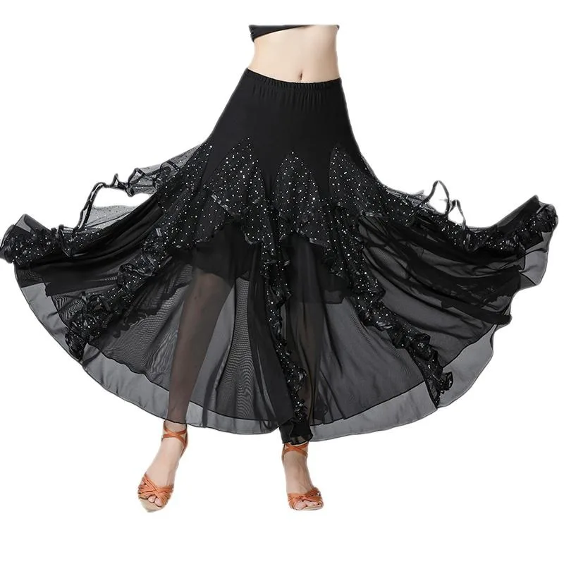 Womens Ballroom Dance Skirt Costume Latin Party Dress Fashion Dancing Practice Elegant Long Swing Skirt Performance Festival
Womens Ballroom Dance Skirt Costume Latin Party Dress Fashion Dancing Practice Elegant Long Swing Skirt Performance Festival