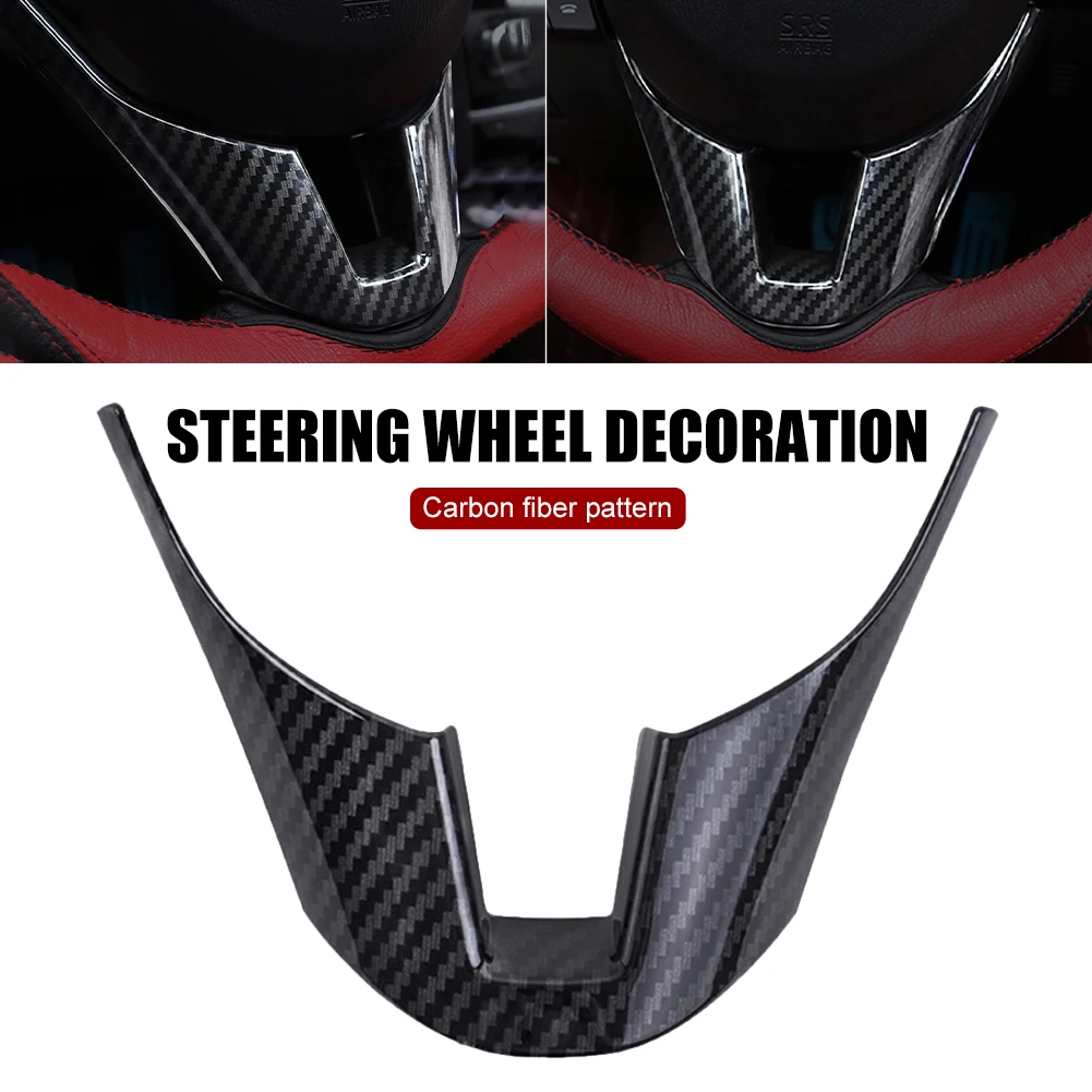 1Pcs Car Steering Wheel Panel Cover Trim Carbon Fiber ABS Car Steering Wheel Trim Decoration for Mazda 3 Axela 2014 2015 2016
1Pcs Car Steering Wheel Panel Cover Trim Carbon Fiber ABS Car Steering Wheel Trim Decoration for Mazda 3 Axela 2014 2015 2016