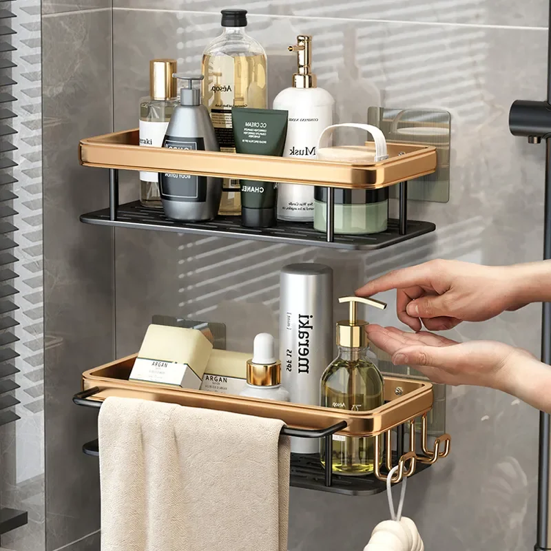 NEW2023 Bathroom Shelves Without Drilling RustProof Aluminum Shower Wall Shelf Shampoo Towel Holder Bathroom Organizer Accessori
NEW2023 Bathroom Shelves Without Drilling RustProof Aluminum Shower Wall Shelf Shampoo Towel Holder Bathroom Organizer Accessori