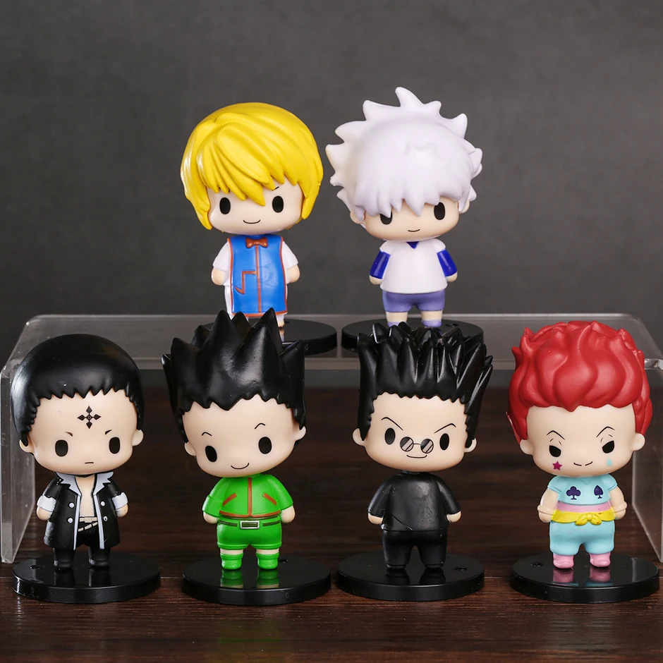 6 шт./компл. Hunter×Hunter Gon Freecss Killua Zoldyck Kurapika Leorio Hisoka Chrollo Lucilfer Q версия фигурки модели игрушки куклы
6 шт./компл. Hunter×Hunter Gon Freecss Killua Zoldyck Kurapika Leorio Hisoka Chrollo Lucilfer Q версия фигурки модели игрушки куклы