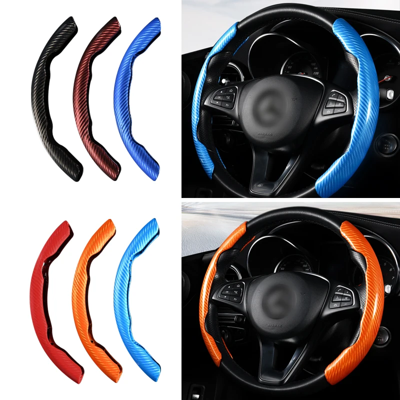 Car Steering Wheel Cover Four Season Universal Carbon Fiber Silicone Steering Wheel Booster Cover Auto Anti-skid Interior Style
Car Steering Wheel Cover Four Season Universal Carbon Fiber Silicone Steering Wheel Booster Cover Auto Anti-skid Interior Style