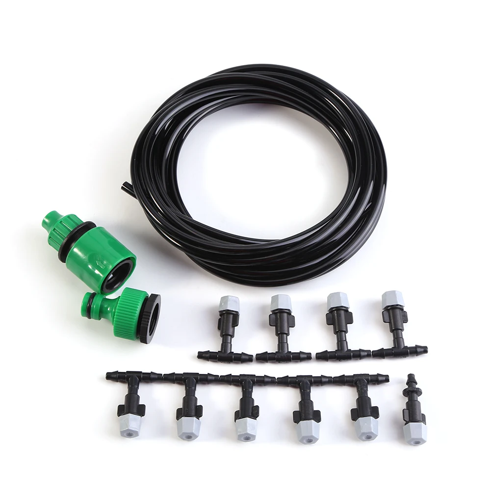 Water Misting Cooling System Hose Sprinkler Nozzle Garden Patio Micro Irrigation Set 5M
Water Misting Cooling System Hose Sprinkler Nozzle Garden Patio Micro Irrigation Set 5M