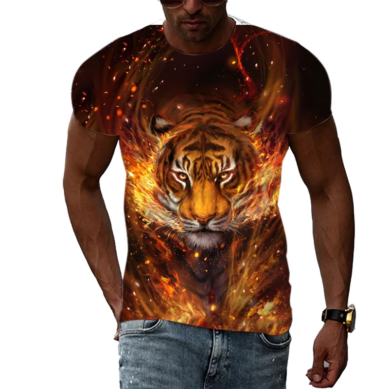 The King of Beasts Tiger Summer New Fashion Casual 3D Personality Hip Hop Harajuku Printed Short Sleeve Round Neck Shirt T-Shirt
The King of Beasts Tiger Summer New Fashion Casual 3D Personality Hip Hop Harajuku Printed Short Sleeve Round Neck Shirt T-Shirt
