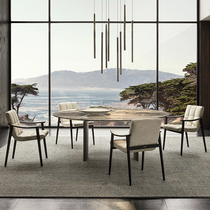 Italian minimalist cloth dining chair Fynn "dining" leather negotiation chair designer armchair
Italian minimalist cloth dining chair Fynn "dining" leather negotiation chair designer armchair