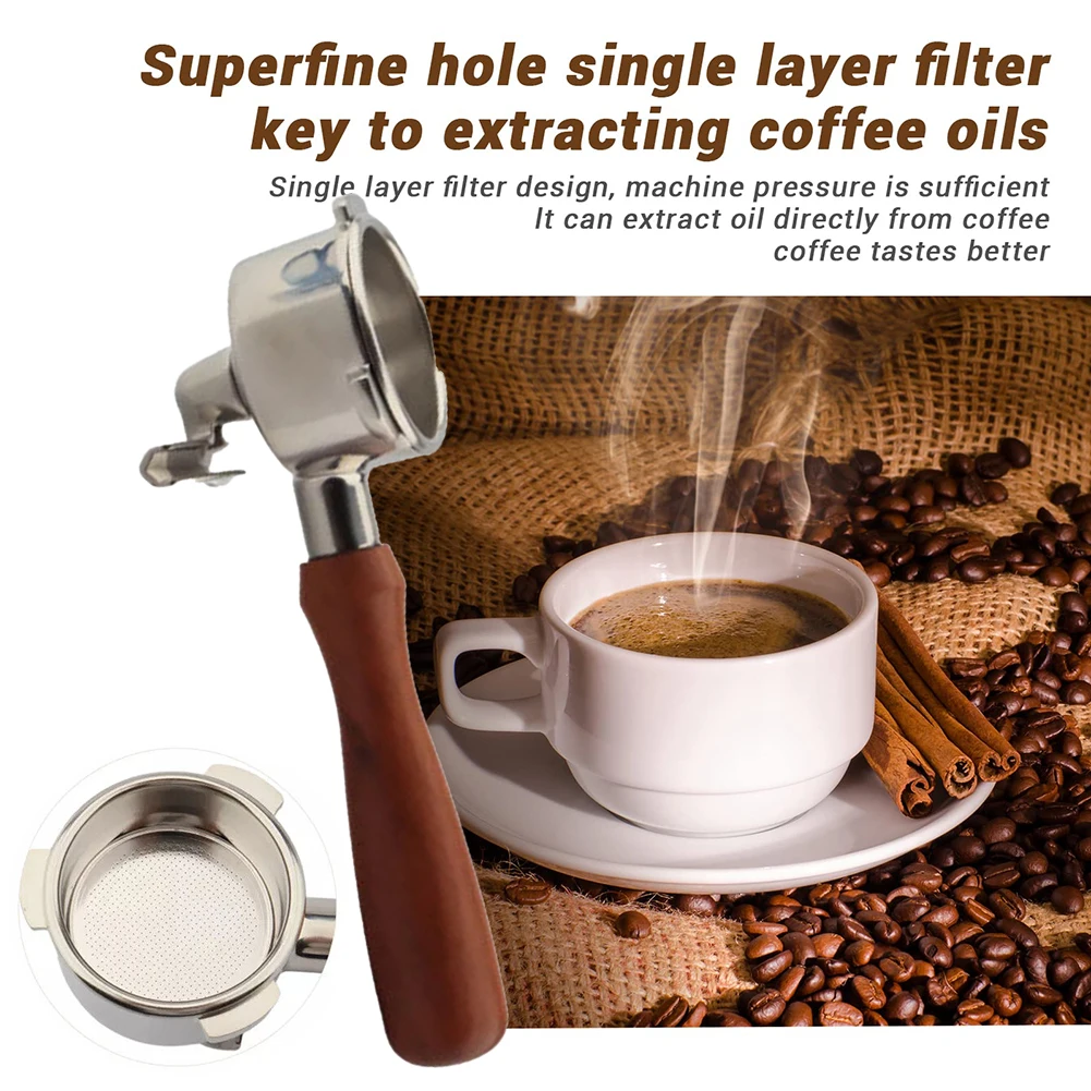 High Quality Coffee Maker Handle Filter Dual Nozzle Set Non-pressurized Single-layer Filter With Double Basket
High Quality Coffee Maker Handle Filter Dual Nozzle Set Non-pressurized Single-layer Filter With Double Basket
