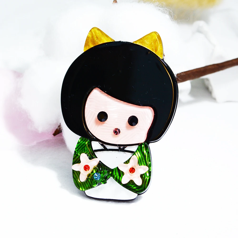 Blucome Acrylic Figure Brooch Cute Cartoon Girl Shape Pins Corsage for Women Girls Coat Suit Scarf Hat Pins Kids New Year Gifts
Blucome Acrylic Figure Brooch Cute Cartoon Girl Shape Pins Corsage for Women Girls Coat Suit Scarf Hat Pins Kids New Year Gifts