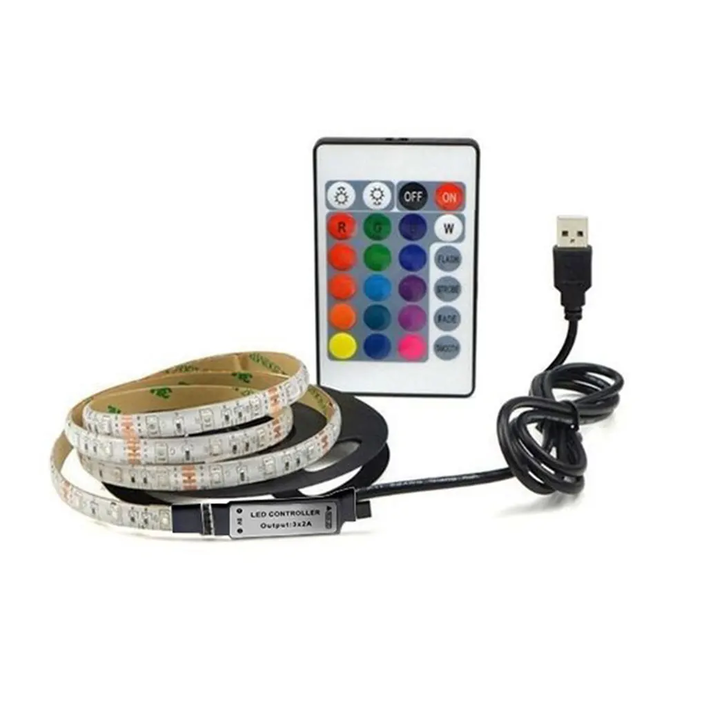 3528 USB LED Strip Light 5V Color Changing String Tape Ribbon Waterproof White/ Warm 1M 2M 3M 4M 5M RGB LED Strip DIY IR Control
3528 USB LED Strip Light 5V Color Changing String Tape Ribbon Waterproof White/ Warm 1M 2M 3M 4M 5M RGB LED Strip DIY IR Control
