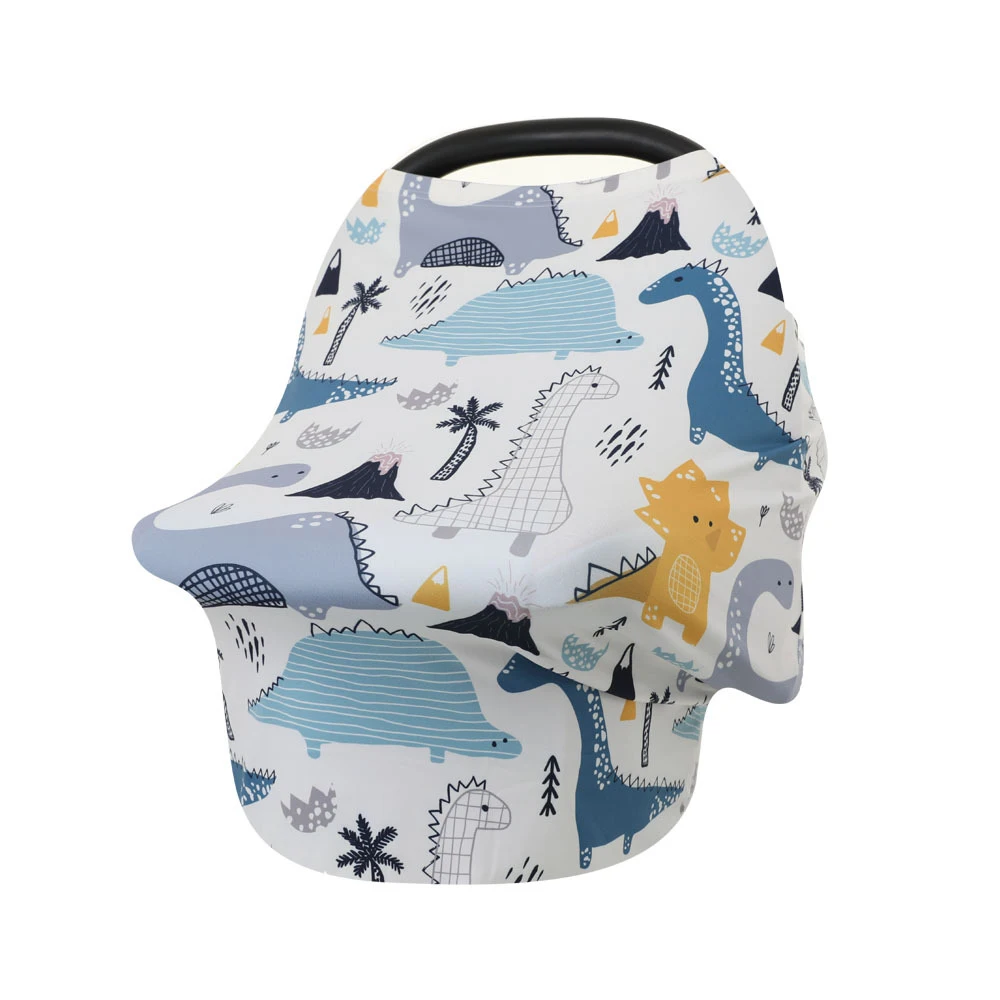 

Nursing Apron Multifunctional Outdoor Baby Feeding Coverall Dinosaur Print Breathable Privacy Cover Breastfeeding Clothing