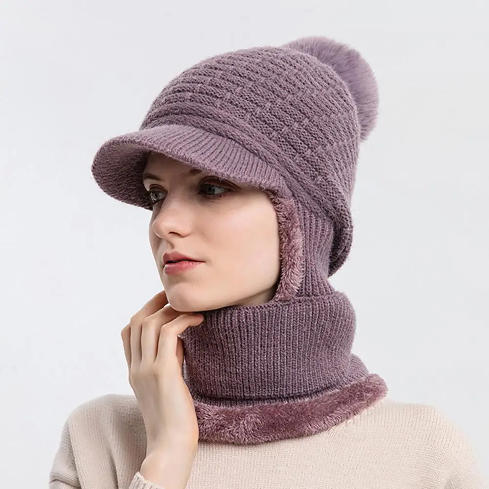 Casual Women Hat Ultra-Thick Yarn Thicken Women Fleece Lined Knitted Hat Ear Cover Wear Resistant Knitted Hat for Hiking
Casual Women Hat Ultra-Thick Yarn Thicken Women Fleece Lined Knitted Hat Ear Cover Wear Resistant Knitted Hat for Hiking
