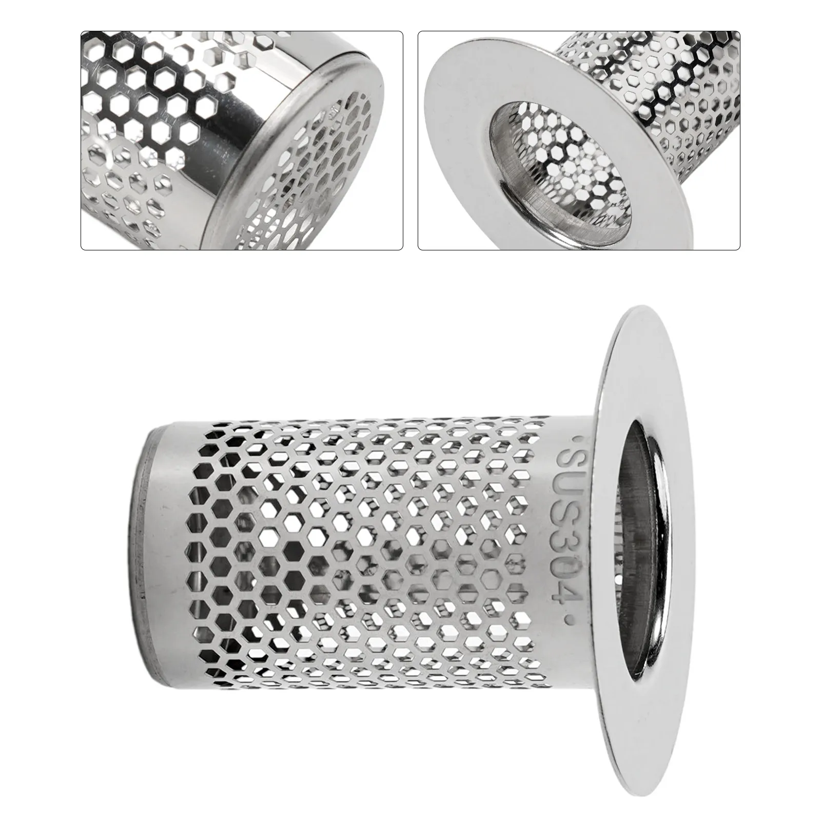 Stainless Steel Drain Strainer Sink Strainer Shower Floor Drain Filter Mesh Kitchen Sink Strainer Hair Catcher 5/5.5/6.5cm
Stainless Steel Drain Strainer Sink Strainer Shower Floor Drain Filter Mesh Kitchen Sink Strainer Hair Catcher 5/5.5/6.5cm