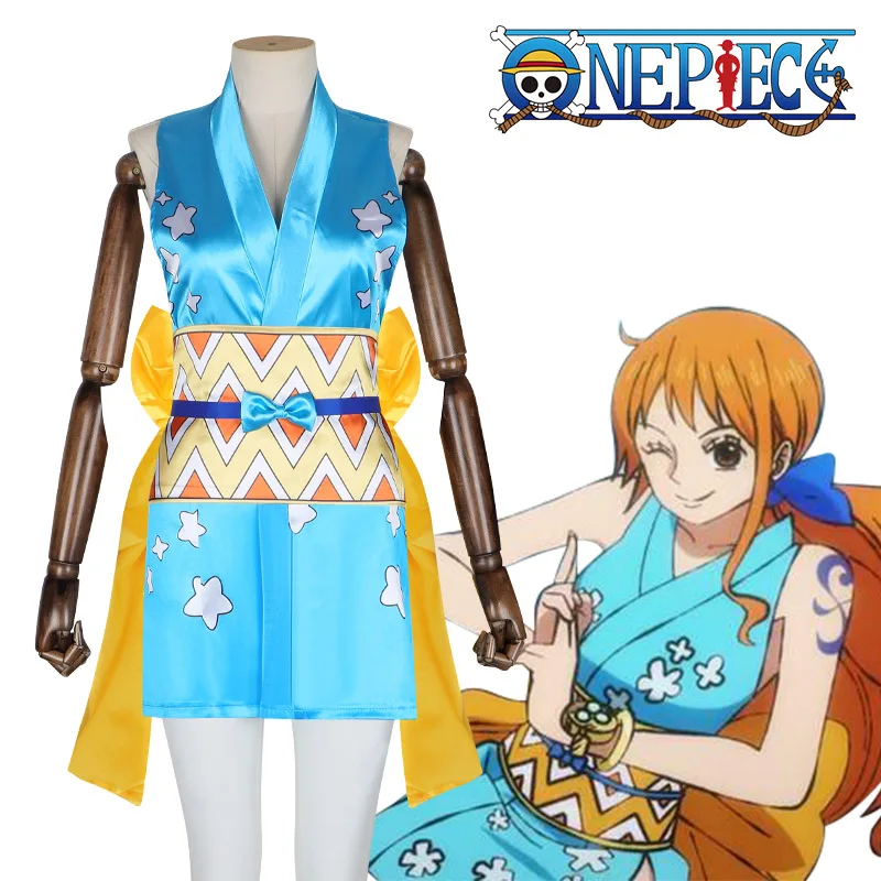 Anime One Piece Party Costume Nami Cosplay Costumes Kimono Dress Halloween Costumes for Women Vestido Role Play Suit Clothing
Anime One Piece Party Costume Nami Cosplay Costumes Kimono Dress Halloween Costumes for Women Vestido Role Play Suit Clothing