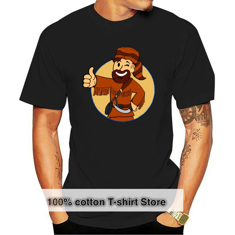 2019 Fallout 4 T-shirt Men Fallout Gesture Mountaineer Vault Boy 100% Cotton Short Sleeve T Shirt Vault Tec Top Funny Game Tees
2019 Fallout 4 T-shirt Men Fallout Gesture Mountaineer Vault Boy 100% Cotton Short Sleeve T Shirt Vault Tec Top Funny Game Tees