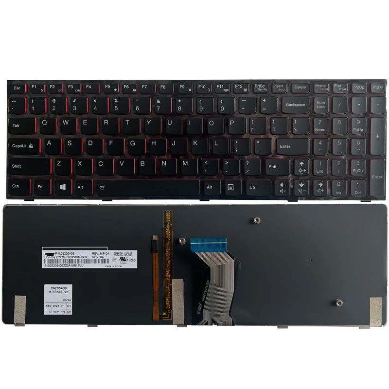 Новая английская клавиатура для ноутбука Lenovo Y590 Y500 Y510P с подсветкой
Новая английская клавиатура для ноутбука Lenovo Y590 Y500 Y510P с подсветкой