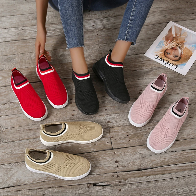 Plus Size 42 Breathable Mesh Platform Sneakers Women Slip on Soft Ladies Casual Running Shoes 2022 Woman Knit Sock Shoes Flats
Plus Size 42 Breathable Mesh Platform Sneakers Women Slip on Soft Ladies Casual Running Shoes 2022 Woman Knit Sock Shoes Flats