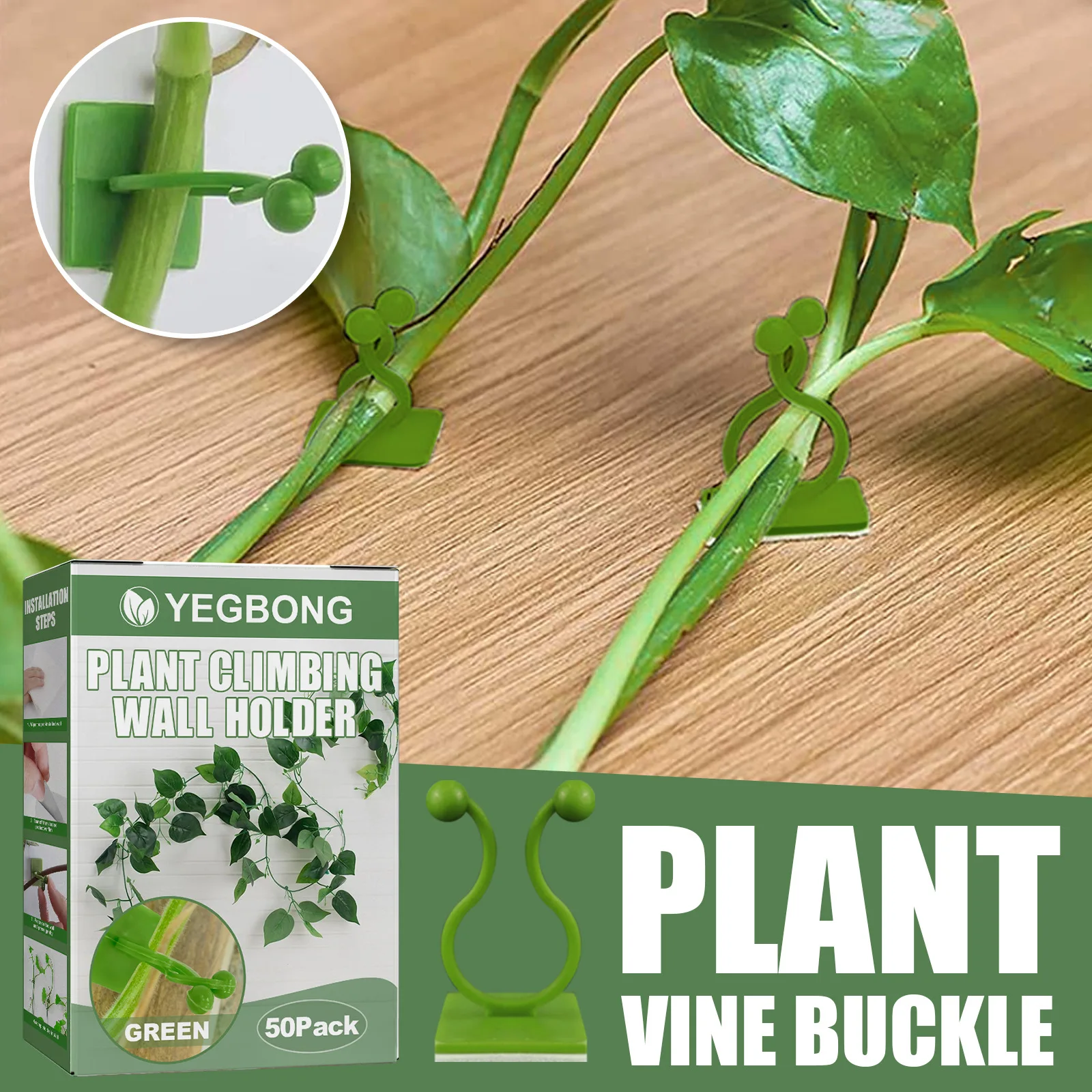 Plant Climbing Wall Holder Green Dill on Self-adhesive Vine Fixture Wall Sticky Home Decoration Clip Invisible Support Frame
Plant Climbing Wall Holder Green Dill on Self-adhesive Vine Fixture Wall Sticky Home Decoration Clip Invisible Support Frame