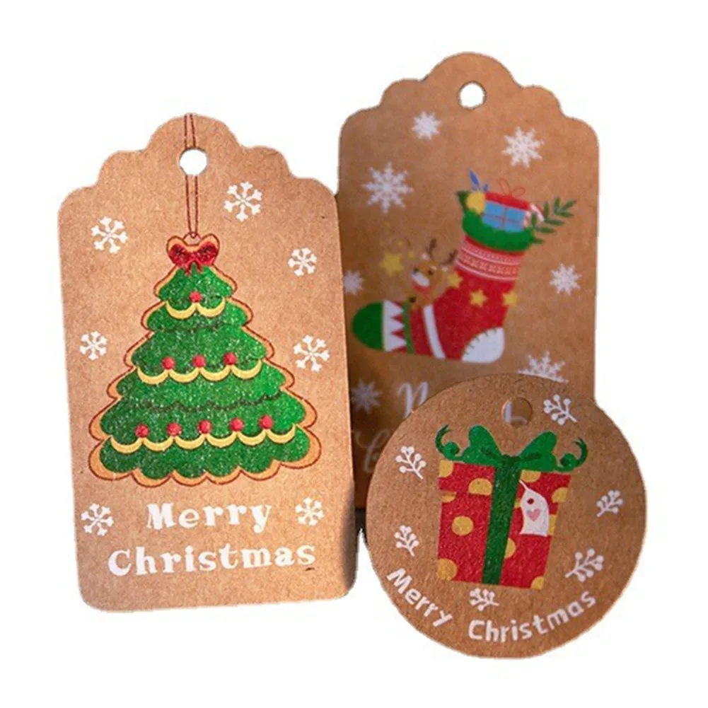 50PCS Paper Merry Christmas Gift Tags Santa Snowman Elk DIY Hang Tags With Rope For Wedding Christmas Event Party Decoration
50PCS Paper Merry Christmas Gift Tags Santa Snowman Elk DIY Hang Tags With Rope For Wedding Christmas Event Party Decoration