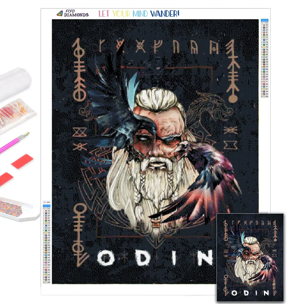 Diamond Painting 5D DIY Norse Mythology Full Diamond Mosaic Rhinestones Embroidery Cross Stitch Kits Home Decor Wall Handicraft
Diamond Painting 5D DIY Norse Mythology Full Diamond Mosaic Rhinestones Embroidery Cross Stitch Kits Home Decor Wall Handicraft