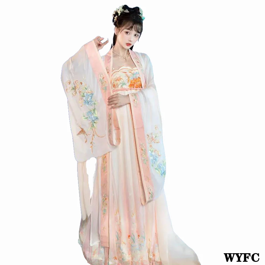 3Pcs The New Exquisite Embroidery Chinese Traditions Women Clothing Hanfu Gradient Dress Daily Spring Summer Antiquity Show Set
3Pcs The New Exquisite Embroidery Chinese Traditions Women Clothing Hanfu Gradient Dress Daily Spring Summer Antiquity Show Set