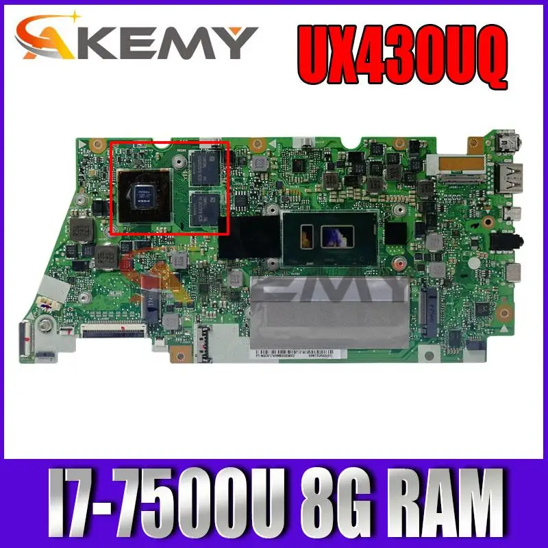 Материнская плата UX430UQ для ASUS UX430UN UX430UV UX430UQ UX430UQK Laotop, материнская плата I7-7500U 8G RAM GT940MX 100%, работает хорошо
Материнская плата UX430UQ для ASUS UX430UN UX430UV UX430UQ UX430UQK Laotop, материнская плата I7-7500U 8G RAM GT940MX 100%, работает хорошо