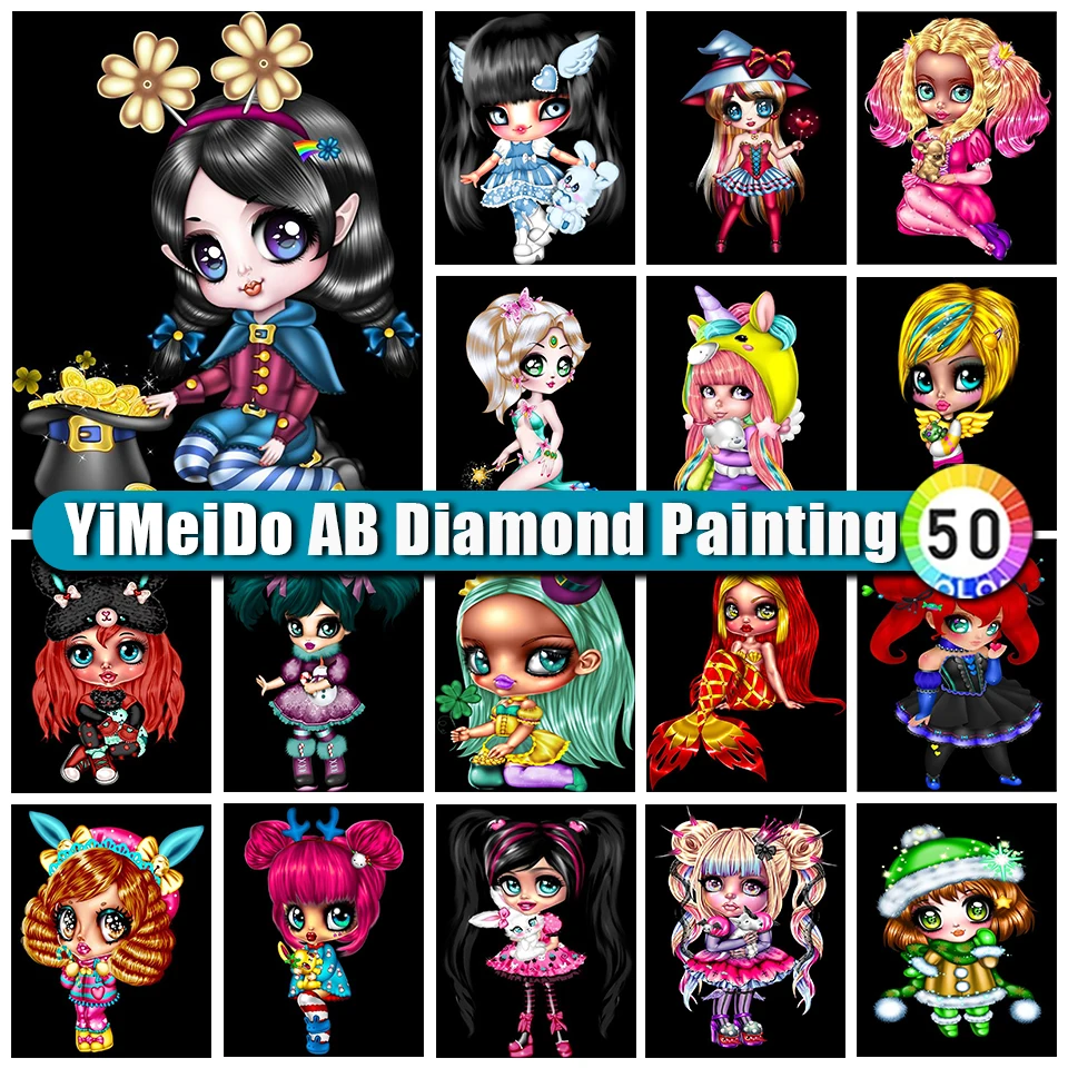 YIMEIDO DIY AB Diamond Painting Girl Cross Stitch Kits 5D Diamond Embroidery Cartoon Square Round Rhinestone Mosaic Picture
YIMEIDO DIY AB Diamond Painting Girl Cross Stitch Kits 5D Diamond Embroidery Cartoon Square Round Rhinestone Mosaic Picture